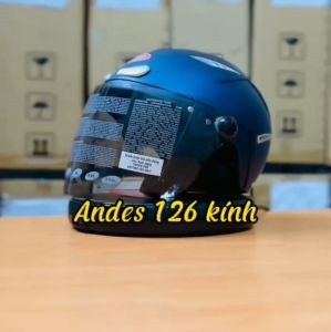 Mũ bảo hiểm 1/2 đầu Andes 126 có kính
