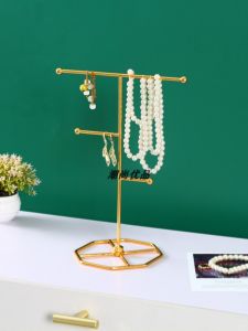 Detachable Necklace Earring Ring Jewelry Display Stand Storage Rack Holder Iron Material Scandinavian Style Bedroom Organizer
