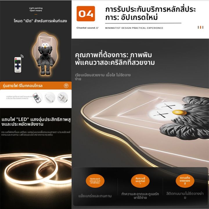 เขียน python gui ด้วย tkinter ep1 -... YUANSHU | ของแต่งผนังแบบเรียบง่ายพร้อมไฟ LED | Lazada.co.th