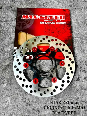 MAXSPEED CNC DISC PLATE 220MM FOR HONDA GIORNO/CLICK/MIO