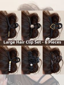 NING ZHOU | Large Black Hair Clip