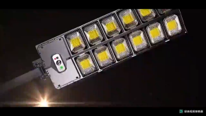 Solar Street Lights with Solar Panel Outdoor Lighting Remote Control With Body Sensor 3 Modes Solar Street Light for Yard Garden Path