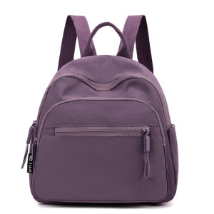 Womens Casual Multi-pocket Lightweight Backpack New 2024 Autumn Waterproof Chest Bag Soft Handle Nylon Lining School Scene