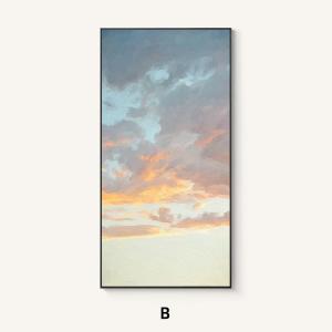 Nordic Sunrise Landscape Vertical Decorative Painting