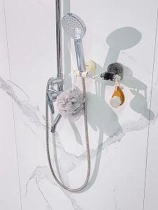 Suction Shower Head Holder Adjustable Reusable Wall Mounted Rotatable Waterproof Handheld Showerhead Bracket Bathroom Universal ABS吸盘花洒支架