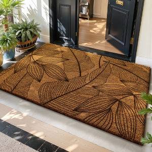 DEXI | Natural Coconut Fiber Entrance Doormat Brown