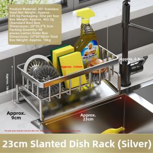 Dish Sponge Rack Storage Organizer Kitchen Shelf