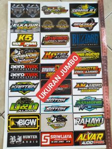 Stiker Sound | Stiker 1 Lembar | Stiker Pack Ukuran 31cm x47cm