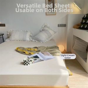 Solid Color Double-Sided Full Coverage Slip-Resistant Bed Skirt
