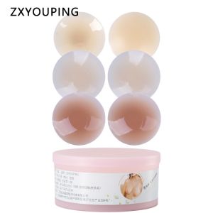 ZXYOUPING Silicone Strapless Bra Tape Stickers Waterproof Silicone Chest Patch Cover Pasties Reusable Breast Sticker Adhesive Bras Sticker