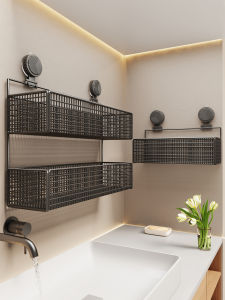 WUBUWEI | Suction Wall-mounted Bathroom Storage Rack