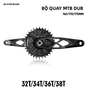 EVOSID DUB 29mm Bộ Trục Xe Đạp Leo Núi R-SPEC Trail Hollow 165/170/175mm Trục Chính 32T-38T Hợp Kim Nhôm CNC Dành Cho Xe Đường trường/BMX/Cruiser/MTB