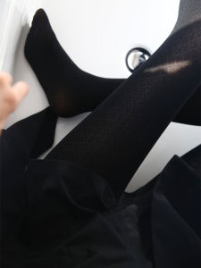 Retro Floral Patterned Thickened Mid-Waist Womens Pantyhose Autumn Winter Warm Solid Color Shaping Leggings Nylon Material