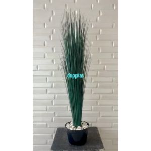 Tanaman Hias Pohon Plastik & Pot Dasar Hitam Dekorasi