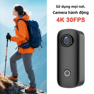 Camera Mini SJCAM C100Plus 4K30FPS 12MP 2.4G WiFi Chống Nước 30M Máy Quay Phim Thể Thao Hành Động DV Với Tùy Chọn 1080P30FPS