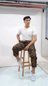 Volstice Celana Cargo Panjang Trackpants Gorpcore Camo