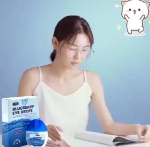 ZB蓝莓润目冷敷凝液 Blueberry Eye Drops Dry Eyes Redness Relief Ubat Mata Eye Care Mata Merah