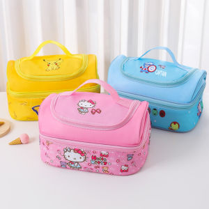 Insulated Lunch Box Bag Handbag Bento Bag Waterproof Oil-resistant Cute Cartoon Design for Office Workers And Students