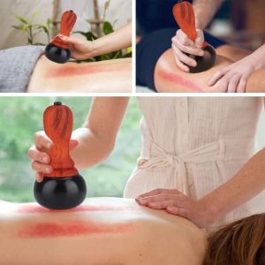 PASTSKY Bianstone Massager Hot Stone Scraping Massage Electric GuaSha Body Massager Moxibustion Hot Compress 5 Temperatures Dredging Meridian Back Neck Face Massage Relax Muscles Skin Lift Care