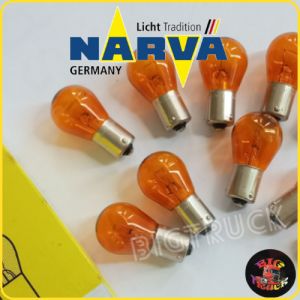 Narva PY21W Amber 24v/12v 21w BULB = 1pc /Lampu Mentol Bal Lampu/#py21wled #py21wbulb #py21wamber #py21wledsignal #py21wsocket