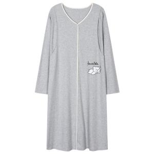 Áo ngủ nữ MiiOW Cat Person làm bằng vải cotton tay ngắn thoải mái