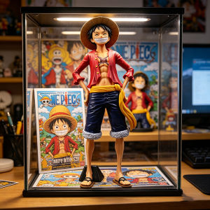Bandai | In Stock 26cm One Piece Anime Figure Confident Smiley Luffy Changing Action Figurine Doll PVC Model Toys Collection Gifts