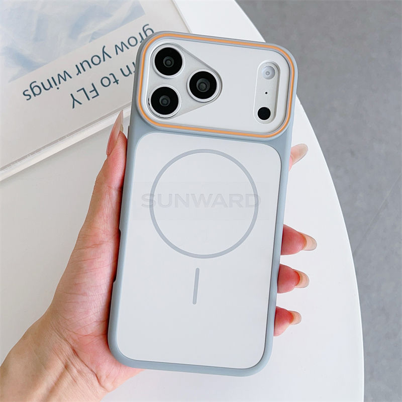 Pro Plus 16 Colors Luxury Two Color Magnetic Matte Shockproof Case for iPhone 17 16 15 14 ...