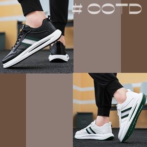 LHFriday คอลเลคชั่นใหม่ รองเท้าสปอร์ตลำลอง ทรงเกาหลี ดีไซน์คลาสสิค วัสดุคุณภาพอย่างดี พร้อมส่งให้เลือก 2 สี ทั้งขาวและดำ บอกเลยราคาคุ้มคุณภาพเน้นๆแบบนี้ ไม่มีไม่ได้แล้วว