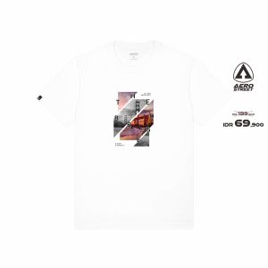 Aerostreet T Shirt Exposed Putih Kaos T Shirt ABCAA