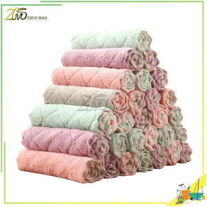 ผ้าเช็ดจากผ้านาโนดูดซับน้ำได้ดีเยี่ยม ผ้าเช็ดครัว ผ้าเช็ดอเนกประสงค์ ผ้าเช็ดมือ สวยงาม แห้งไวมาก ซักทำความสะอาดก็ง่าย