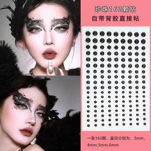 Pearl Embellished Chinese-Style Facing Makeup Jewelry for Children Stage Performance Butterfly Design