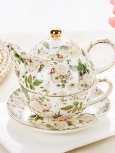 Bone Porcelain Teapot Sets European Souvenirs Tea Set for One Person Afternoon Tea Suit Boutique British Pot Gift Set Suit