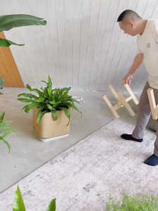 Plant Stand Bamboo Wood Stand/Rack Plant Holder assembling bonsai stand solid wooden flower pot