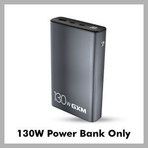 GXM PD 130W Power Bank 20000mAh Capacity Battery Fast Charging for Laptop Phones and Tablet Rapid 2 Way Charging