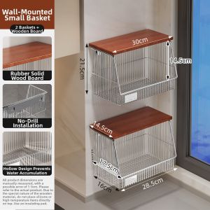 Wall Mounted Hanging Storage Basket