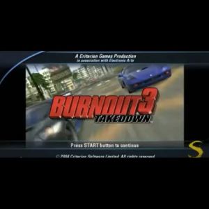 PS2 DVD Game Burnout 3 - Takedown