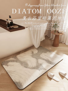 Quick Dry Water Absorbent Bathroom Mat Soft Diatom Mud Entrance Door Mat Non Slip Floor Carpet for Washroom And Toilet