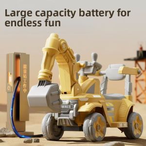 AOBIXIONG | Ride-on Electric RC Excavator Toy Car