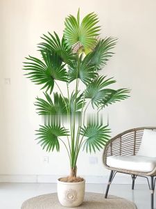 DAUN PALEM JUMBO 70-115CM 24DAUN pohon artificial Bunga Plastik ARTIFISIAL DAUN PAKIS KIPAS DAUN PALM PLASTIK BUNGA SUDUT RUMAH DEKORASI TANAMAN HIAS MURAH