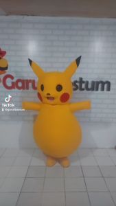 Kostum maskot badut pokemon pikachu jumbo lucu setelan costume karnaval