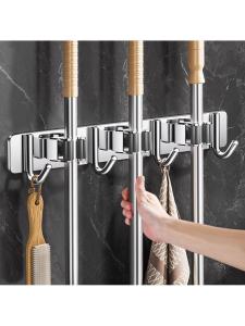 MOLORE | No Drill Wall Mount Holder Clip for Mop Broom