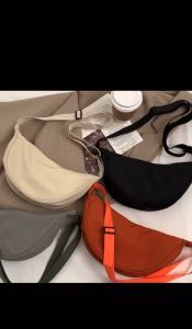 New Nylon Solid Color Simple Fashion Dumpling Shape Shopping Bag