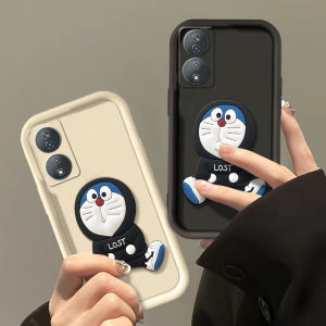 Casing Honor 90 Lite X9b X8b X7b X9a X8a X7a X6a X9 X8 X7 4G 5G Phone Case New Design Cute Cartoon 3D Doll Doraemon Silicone Handphone Soft Cover with Lanyard 2024