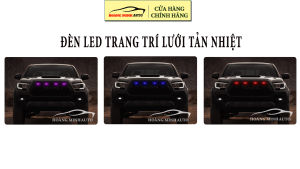 Bộ đèn LED trang trí lưới tản nhiệt xe ô tô đủ màu sắc điều khiển bằng app