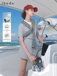 3COLOUR·S | Summer Casual Striped 3-Piece Outfit Set Women