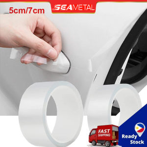 🇵🇭 SEAMETAL Car Door Sill Protector Nano Sticker Tape Anti-scratch Bumper Strip Universal Anti-Collision Strips Transparent