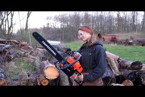 REAIM Daya Tinggi 4500W 58CC Gergaji Rantai Bensin Gergaji Rantai Penebangan Pohon 20inch Chainsaw