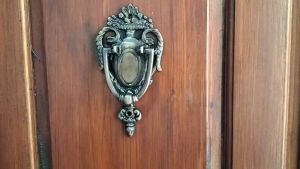 Ketukan Pintu Rumah Kuningan Antik 014 Ketukan Pintu Kuningan 1 pcs Ukuran 17 cm x 8 cm