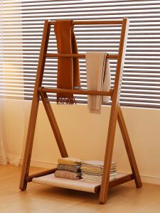 CHUJUN | Rustic Style Bedroom Clothing Rack Floor Standing