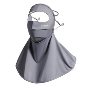 AOBAFEI | Womens Ice Silk Sunscreen Face Mask Full Face Covering Breathable Neck Protection UV Protection Korean Style Summer Accessory